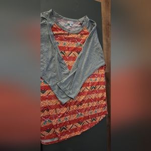 Plus Aztec Style Lularoe Randy Tshirt